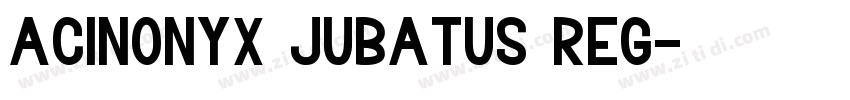 Acinonyx Jubatus Reg字体转换